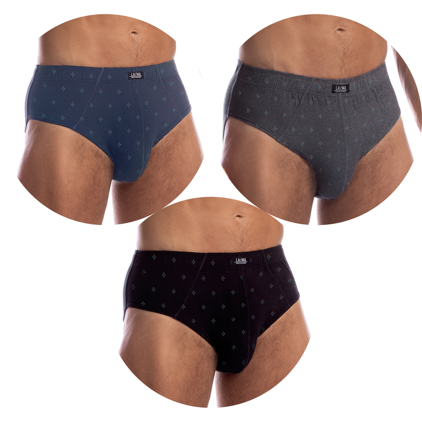 3 sztuki, slipy bawełniane