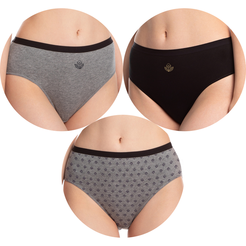 3-pak, majtki damskie bawełniane